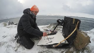 Darren Woodhead field work Hornøya Gullfest 2016 video by Tormod Amundsen © Biotope [upl. by Bobbi]