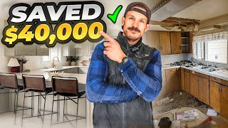 INSANE Kitchen Renovation On a Budget [upl. by Jamaal948]