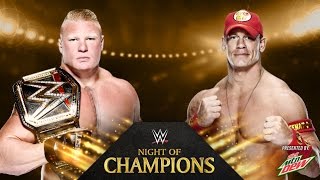 John Cena vs Brock Lesnar  Night of Champions  WWE 2K14 Simulation [upl. by Row]