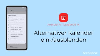 Alternativer Kalender einblenden oder ausblenden  OnePlus Android 14  OxygenOS 14 [upl. by Benedicto668]