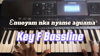 Anuoyam nka nyame aguama Bassline ghanapraise ghanapentecostworshipsongs pianolessons [upl. by Georgena]