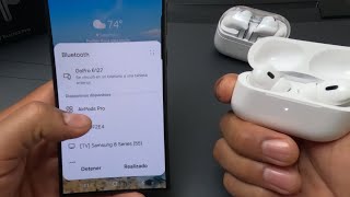 Como Conectar unos Airpods a un Samsung [upl. by Llerred435]