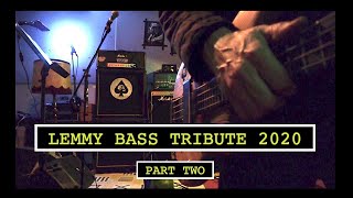 LEMMY BASS TRIBUTE PART 2  LEMMY BASS SOUND  MOTORHEAD COVER [upl. by Osborne]