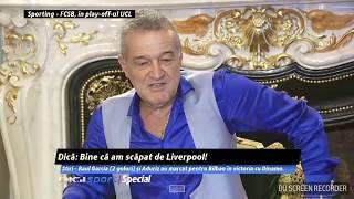 GIGI BECALI DESPRE DINAMO SI COREGRAFIILE SUPORTERILOR DINAMOVISTI [upl. by Concettina377]