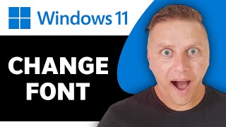 How to Change Font in Windows 11  Windows Tutorial 2024 [upl. by Berlinda]