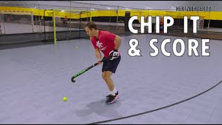 Indoor Hockey Backhand Scoring  Hertzberger TV tutorial [upl. by Linell]