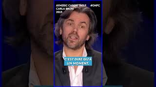 Aymeric Caron tacle Carla Bruni  quotElle a à peu près 20 mots de vocabulairequot shorts onpc [upl. by Ikkin]