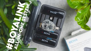 BOYALINK Review  Allinone Dual Channel Wireless Microphone System by BOYA [upl. by Adnil]