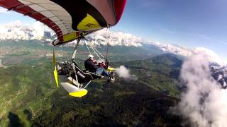 ULM Pendulaire SKYPPER NUVIX 582  Massif de Belledonne 07052012 [upl. by Arik]