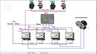 PLC Programming Bangla Tutorial Class 11 How to forward reverse control by Motor using PLC [upl. by Notlrac839]