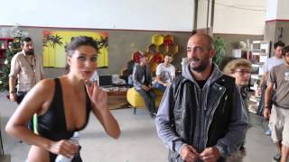 NATALE COL BOSS  FEATURETTE STUNT GIULIA BEVILACQUA [upl. by Brigham982]