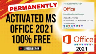 Microsoft Office 2021 All Version Get License Key for LifetimePermanently [upl. by Viscardi]