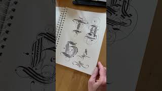 Cadels kalligrafie calligraphy lettering handwriting handmade art tutorial workshop [upl. by Sink353]