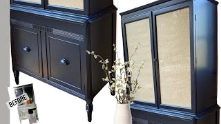 🖤25 Valspar Cabinet amp Furniture Enamel No Brushstrokes STREAK FREE BLACK Detailed boho TREND 2022 [upl. by Alexandra]