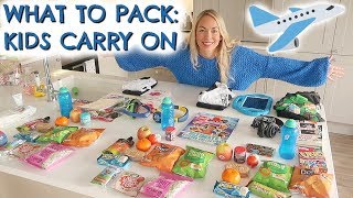 WHAT TO PACK KIDS CARRY ON  OUR LONGEST FLIGHT EVER [upl. by Siuol186]