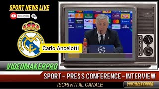 Ancelotti quotFoseca bravo in una cosaquot Real MadridMilan 13 press conference Champions League [upl. by Ronoh934]