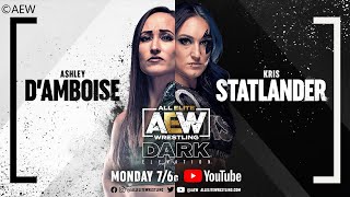 Kris Statlander vs Ashley DAmboise  Singles Match  AEW Dark Elevation 59  WWE 2K22 [upl. by Emilie]