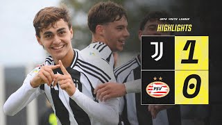 HIGHLIGHTS Youth League  JUVENTUS 10 PSV  Montero Strikes the Decisive Winning Goal [upl. by Greenwell]