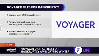 Crypto broker Voyager Digital files for bankruptcy [upl. by Analos387]