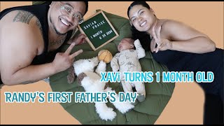 Randys first Fathers Day amp Xavi turns 1 month [upl. by Ardnyk822]