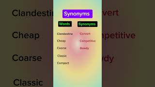 Important Synonyms synonyms english Description [upl. by Yspyg]