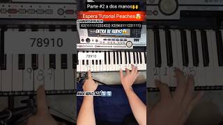 Peaches Completo Bieber Tutorial Piano Easy Foryou Share fyp short viral music [upl. by Erlene]