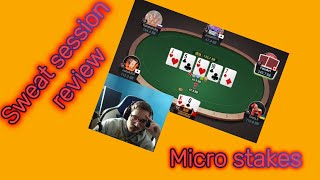 GGPoker sweat session review 1Micro stakes [upl. by Ruddie]