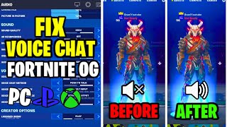 HOW TO FIX GAME CHAT AUDIO IN FORTNITE CHAPTER 5 SEASON 4 Voice Chat Not Working [upl. by Aicram773]