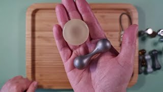 Aroundsquare  OG Slim Knucklebone Titanium and Glow Deadeye POM Unboxing [upl. by Simdars]