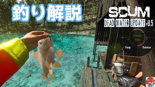 釣りの仕方解説 SCUM日和 －SCUM  DEAD WATER Update v05－ [upl. by Cychosz]