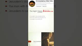 Zechariah The Prophet Bible Class 2 christadelphian christadelphianstalk bible shortsvideos [upl. by Akiret]