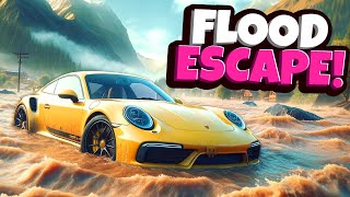 FLOOD ESCAPE with WEIRD Random Parts Cars in BeamNG Drive Mods [upl. by Demetris]