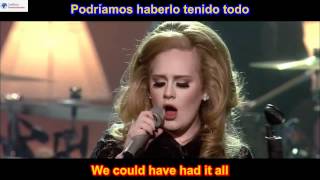 Rolling In The Deep  Adele SUBTITULADO EN INGLES ESPAÑOL LYRICS SUB HD [upl. by Eehtomit]