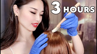 ASMR Sleep Recovery  3 Hours of Hair Treatments amp Styling [upl. by Andra]