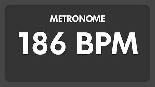 186 BPM  Metronome [upl. by Marylinda]