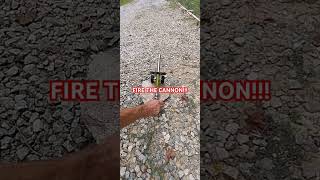 Mini Desktop Cannon Test Redemtion cannon fireworks firework  Honest review from a Pyros POV [upl. by Burack395]