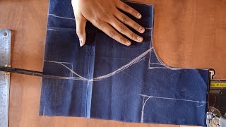 princess cut blouse cutting full tutorial [upl. by Worl]