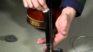 Violin  How to change strings and maintain your fingerboard [upl. by Yelsa129]