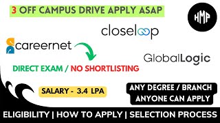 off campus drive for 2024 batch  off campus drive for 2023 batch  work from home jobs  off campus [upl. by Warford223]