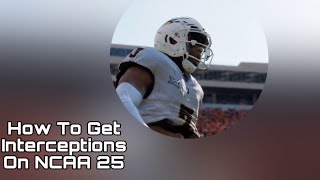 NCAA Football 25 DB Road To Glory Tips  How To Get More Interceptions [upl. by Odlaniger618]