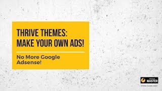 Thrive Themes Tutorial Insert Ads instead of using Adsense [upl. by Audley393]