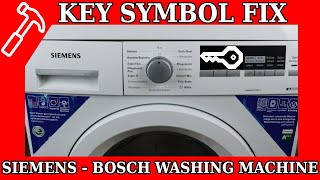 SIEMENS WASHING MACHINE  KEY SYMBOL FIX  NOT START [upl. by Cornelie]