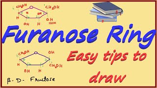 Furanose Ring of Fructose  Cyclic Structures in Carbohydrates  Pyranose amp Furanose Rings [upl. by Tait]