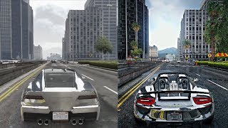 ►GTA 5  PS3 vs 10000 PC Ultra Gaming PC NaturalVision Remastered Graphics Mod [upl. by Amado]