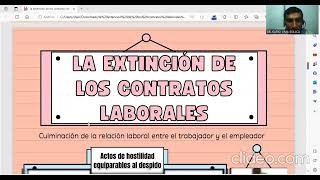 Extinción de los contratos laborales [upl. by Rehpotisrhc]