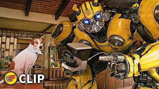 Wrecking the House Scene  Bumblebee 2018 Movie Clip HD 4K [upl. by Dragde]