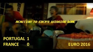 Festejos no golo do Éder com a minha mãe  Me and my Moms reaction to Eders Goal [upl. by Steward]