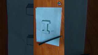 3dart howto draw 3dletterdrawing 3D LETTER I [upl. by Chastain]