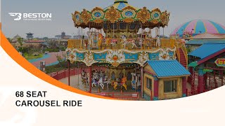 Double decker carousel ride display bestonrides doubledekcercarousel [upl. by Bravin]