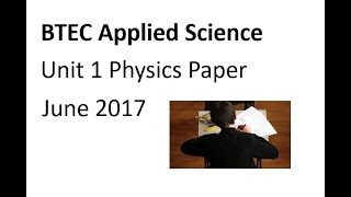 2017 Unit 1 Physics Paper [upl. by Auqinimod]